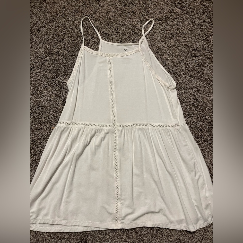 White long tank top